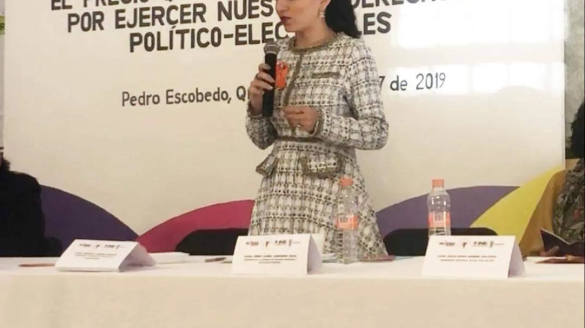 Regidora de Pedro Escobedo, Emma Landeros.  Cortesía CDE PRI.